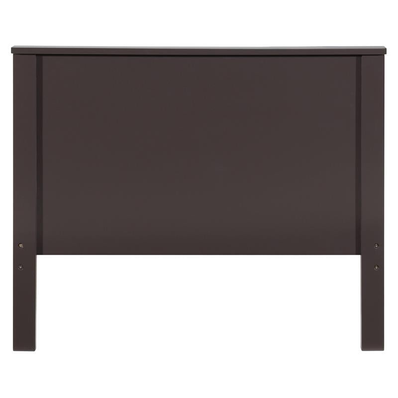 ACME Bungalow Wooden Twin Panel Bed with Slad System in Chocolate