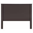 ACME Bungalow Wooden Twin Panel Bed with Slad System in Chocolate