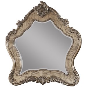 acme ragenardus traditional bedroom mirror in vintage oak