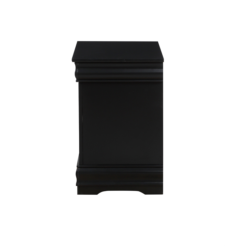 ACME Louis Philippe Nightstand in Black