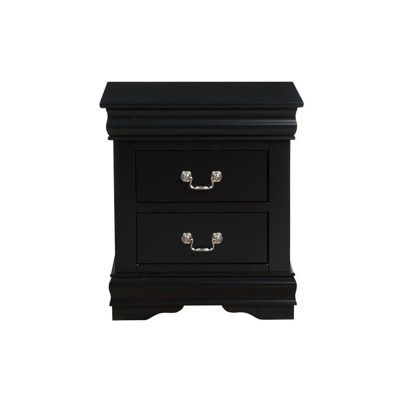 ACME Louis Philippe Nightstand in Black