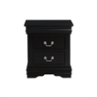 ACME Louis Philippe Nightstand in Black