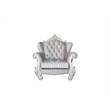 ACME Versailles Chair in Ivory Velvet & Bone White