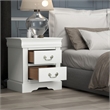 ACME Louis Philippe III Nightstand in White