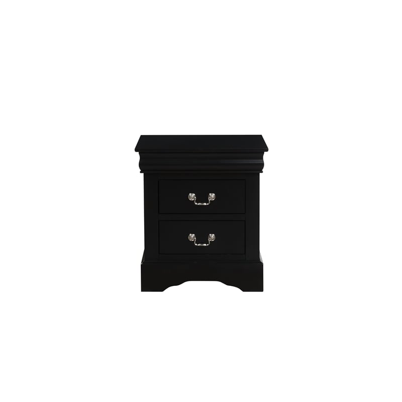 ACME Louis Philippe III Nightstand in Black