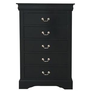 acme louis philippe iii chest in black