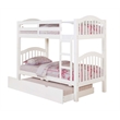 ACME Heartland Twin Twin Wooden Bunk Bed in White