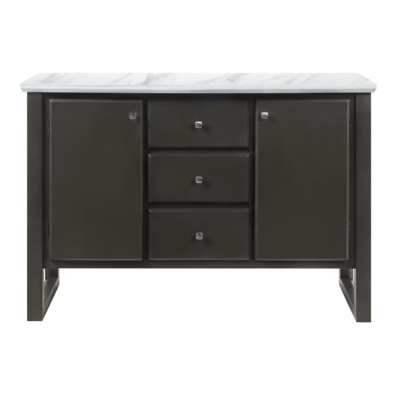 ACME Madan Server in Gray Oak Finish