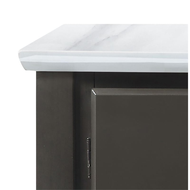 ACME Madan Server in Gray Oak Finish