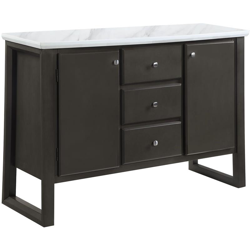 ACME Madan Server in Gray Oak Finish