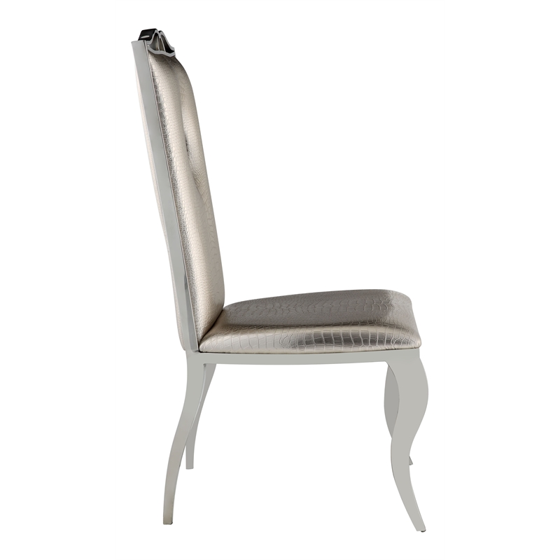 ACME Furniture Cyrene Side Chair (Set-2) in Beige