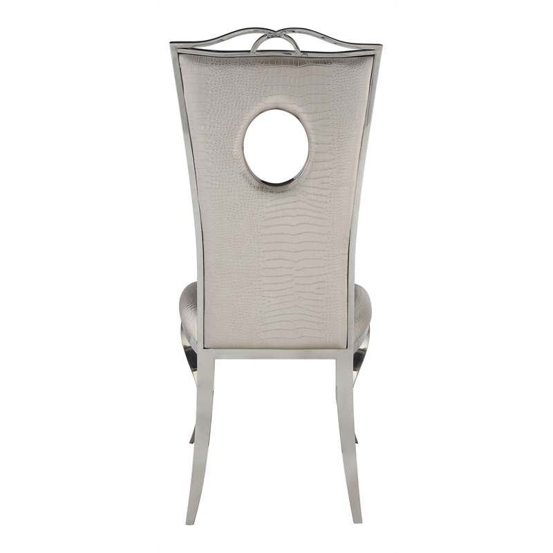 ACME Furniture Cyrene Side Chair (Set-2) in Beige