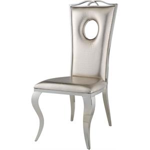 acme cyrene side chair (set-2) in beige