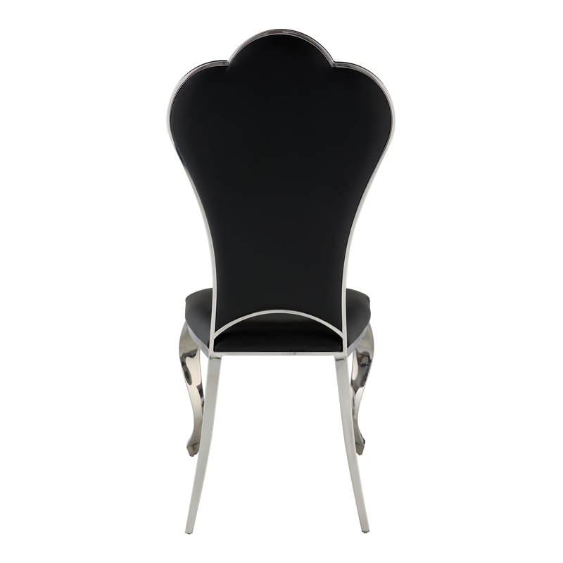 ACME Furniture Cyrene Side Chair (Set-2) in Black