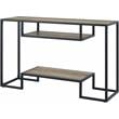ACME Idella Wooden Console Table in Rustic Oak and Black Finish