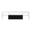 ACME Buck II Wooden TV Stand in White and Black High Gloss Finish