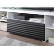 ACME Buck II Wooden TV Stand in White and Black High Gloss Finish