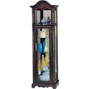 acme lindsey curio cabinet in cherry