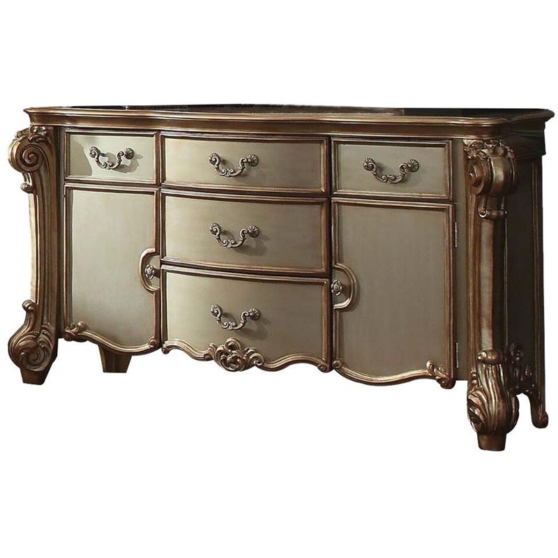 ACME Vendome Dresser in Gold Patina & Bone