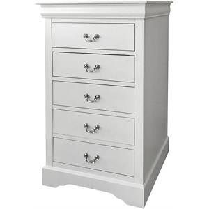 acme louis philippe iii chest in white