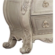 ACME Ragenardus 3-Drawer Wood Bombe Nightstand in Antique White