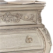 ACME Ragenardus 3-Drawer Wood Bombe Nightstand in Antique White