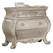 ACME Ragenardus 3-Drawer Wood Bombe Nightstand in Antique White