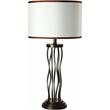 ACME Jared Table Lamp with Fabric Shade in Antique Bronze