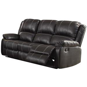 acme zuriel sofa (motion) in black pu