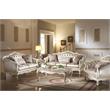 ACME Chantelle Loveseat in Rose Gold PU & Pearl White