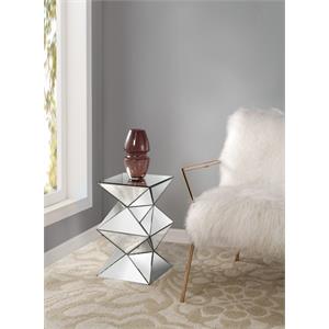 ACME Dominic Pedestal Stand in Mirrored