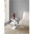 ACME Dominic Pedestal Stand in Mirrored