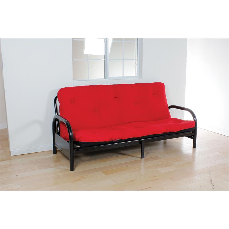 ACME Nabila Full Futon Mattress in Red & Black