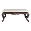 ACME Benbek Wooden Coffee Table in Marble and Antique Oak