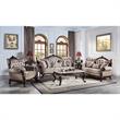 ACME Benbek Wooden Coffee Table in Marble and Antique Oak