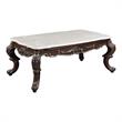 ACME Benbek Wooden Coffee Table in Marble and Antique Oak