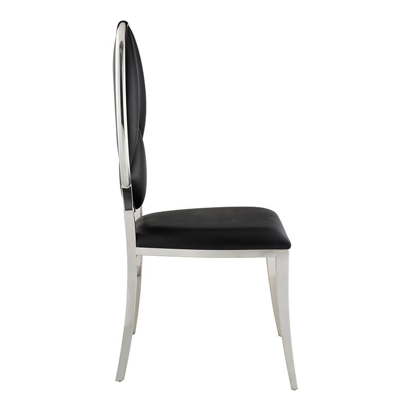 ACME Cyrene Side Chair (Set-2) in Black