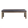 ACME Raphaela Bench in Black and Weathered Cherry