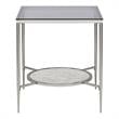 ACME Adelrik Square End Table in Glass and Chrome
