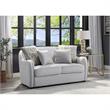 ACME Mahler Loveseat with 4 Pillows in Beige Linen Fabric