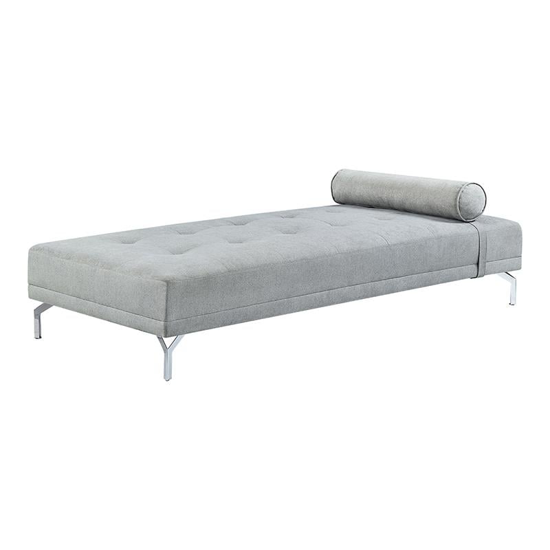 ACME Quenti Sofa Bed with Pillow in Gray Melange Velvet