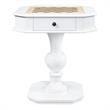 ACME Galini 2-Drawer Wooden Game Table in White