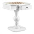 ACME Galini 2-Drawer Wooden Game Table in White
