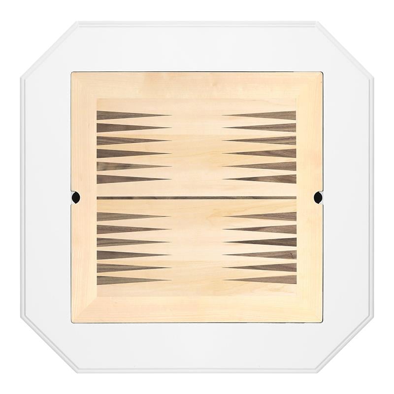 ACME Galini 2-Drawer Wooden Game Table in White