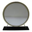 ACME Adao Vanity Mirror and Stool in Black and Brass