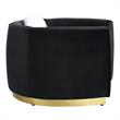 ACME Achelle Chair with Pillow in Black Velvet