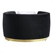 ACME Achelle Chair with Pillow in Black Velvet