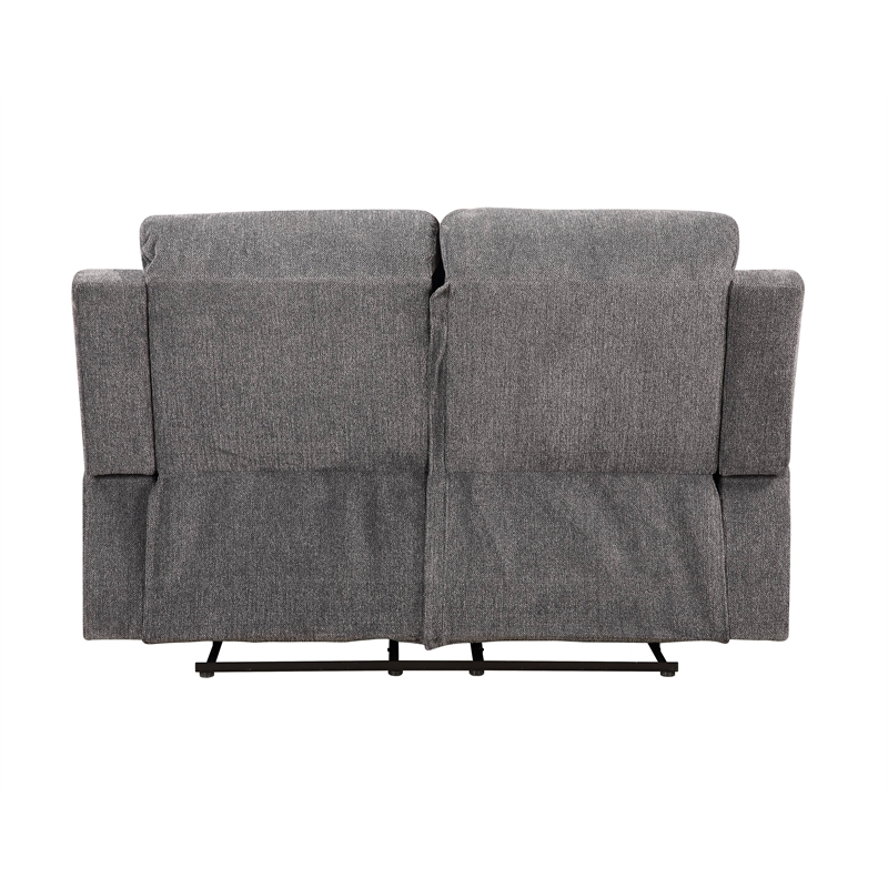 ACME Kalen Chenille Motion Reclining Loveseat in Gray