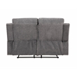 ACME Kalen Chenille Motion Reclining Loveseat in Gray