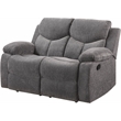 ACME Kalen Chenille Motion Reclining Loveseat in Gray